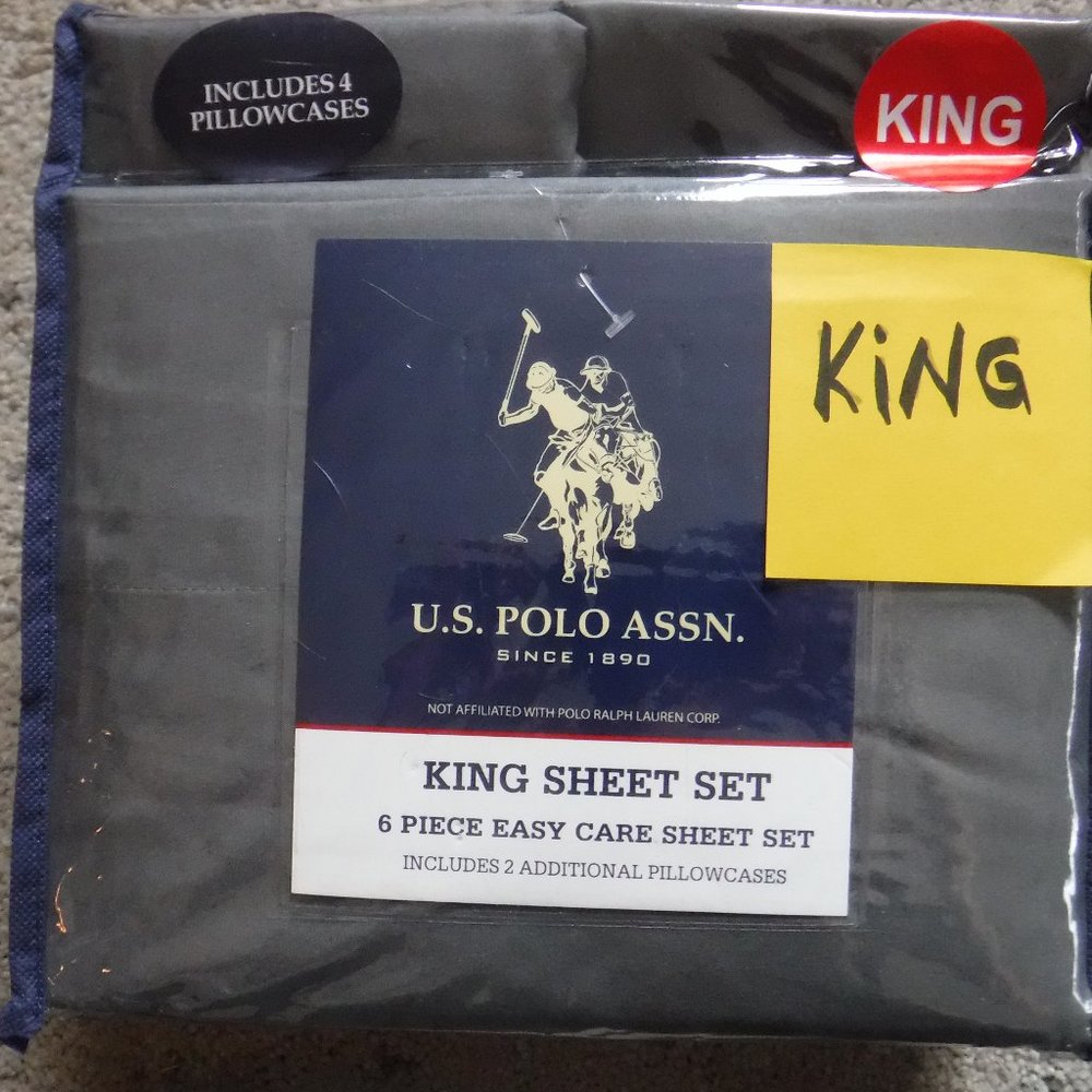 U.S. Polo Assn. NEW KING size sheet set.
